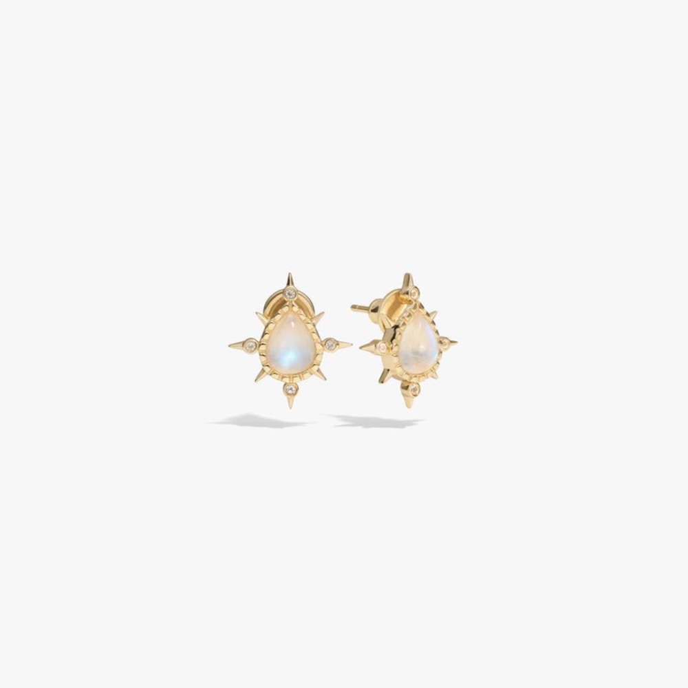 Awe Inspired Compass Pear Earrings NWT